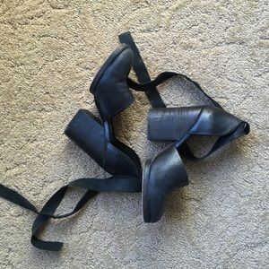 Free People Brand Black Clog Heels